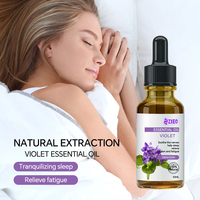 Huile de fleur de violette pure naturelle en gros, huile essentielle de fleur de violette pour diffuseur d'arômes et bougies
