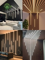 Panneaux acoustiques en bois pour revêtement mural, isolation phonique, décoration, absorption acoustique, design de modèle 3D