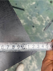 Contrachapado de Encofrado Recubierto de Melamina WBP Reciclada de 18 mm, E2 de Primera Clase, Negro Marrón, Material de Álamo <span class=keywords><strong>para</strong></span> Construcción en Exteriores - Product Image 4