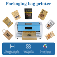 Imprimante thermique automatique pour sacs d'emballage pour petites entreprises, pour les cafés, les boulangeries, les sachets de nourriture, impression de logo personnalisée