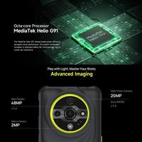 Smartphone Tangguh Ulefone Armor X31 6GB+128GB, Kamera Visi Malam, Ponsel Bebas Operator, Layar 6.56 inci, Android 14, 4G, NFC, OTG, Ponsel Gaming