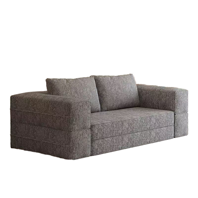 Vacuum Pack Modern Convertible Foam Eco-Friendly 2 Seater Hotel Use Living Room Compressed Folding Rectangle Sofa Bed Double