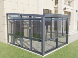 JINFUDA <span class=keywords><strong>Solarium</strong></span> Autonome Aluminium Verre Véranda de Jardin Véranda Sunrooms Maisons en Verre Aluminium Sunroom - Product Image 4