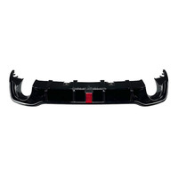 Aileron d'extension de pare-chocs arrière ABS avec lumière pour Volkswagen Golf 8 MK8 R line GTI 2020-2023 Kits de carrosserie de protection de lèvre arrière