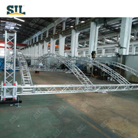 SIL Aluminio Concierto al aire libre Círculo redondo Truss Techo curvo Iluminación Truss Arco Etapa Techo Truss Sistema de diseño para la venta