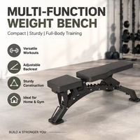 Banc de musculation professionnel au design simple, essentiel pour la maison, robuste et stable, banc d'entraînement réglable pour haltères, support OEM