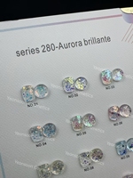 Vente en gros, échantillon gratuit, gel pailleté Aurora série 280, 12 couleurs, gel UV LED pour salon de manucure et manucure DIY