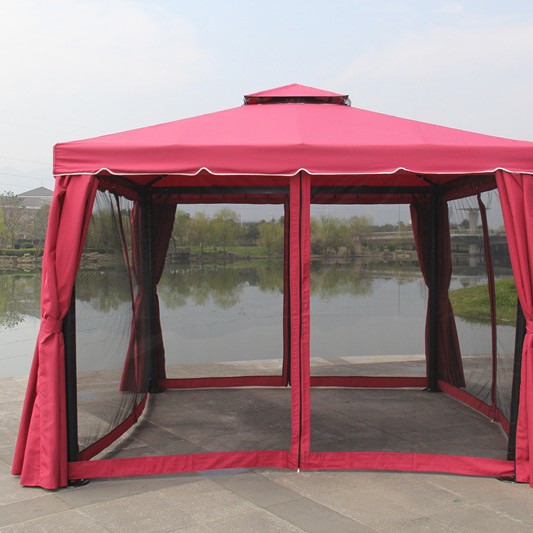 3x3m rojo vino (incluye doble cortina)