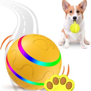 Высококачественный Интеллектуальный интерактивный USB зарядный поворотный шарик для современных домашних животных собака и кошка игрушка из силикона - Product Image 1
