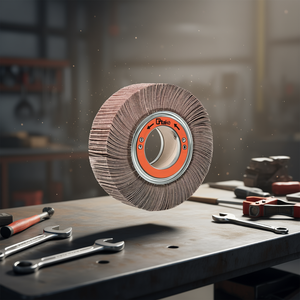 Disque abrasif à lamelles en corindon 250x50x100 mm avec trou pour le meulage - Product Image 3