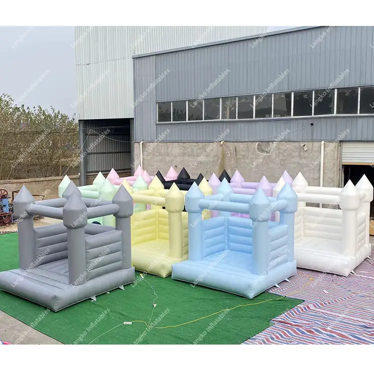 Juegos de fiesta para adultos, Castillo de salto, casa de rebote blanca, saltador inflable en venta