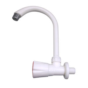 Robinet mural en plastique à col de cygne pour salle de bain et cuisine, prix de gros - Product Image 1
