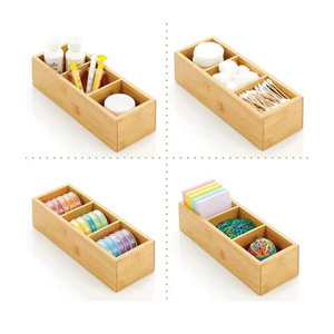 Caja creativa de bambú y madera para frutos secos, bandeja de bambú con compartimentos para sala de estar, caja de almacenamiento para aperitivos y frutos secos, personalizable. - Product Image 5
