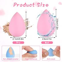 Mini Éponge de Maquillage Beauté Économique Multicolore Ultra Douce pour Fond de Teint Poudre Liquide