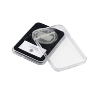 Étui de protection pour pièces de monnaie en mousse EVA noire, support d'affichage, boîte de rangement, capsule, étuis en acrylique transparent, porte-pièces de monnaie en argent