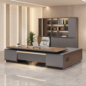 Muebles Modernos para Oficina en Casa, Escritorio de Estilo Mid-Century con Lámpara Magnética Recargable para Computadora, Diseño Elegante para Mayor Comodidad Laboral - Product Image 5