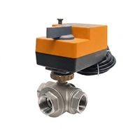 Vanne à boisseau sphérique électrique Winvall pour eau chaude/froide, actionneur 0-10V, en acier inoxydable, motorisée, à commande proportionnelle