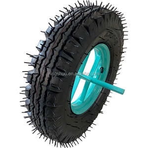 निंगशुओ किंगदाओ कारखाने उच्च गुणवत्ता 16 इंच व्हीलबारो व्हील 4.80/4.00-8 3.50-8 4pr - Product Image 1