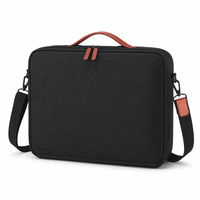 Sac à bandoulière pour ordinateur portable en polyester grande capacité personnalisé, mallette rembourrée pour ordinateur, idéal pour les voyages d'affaires et le bureau, OEM ODM