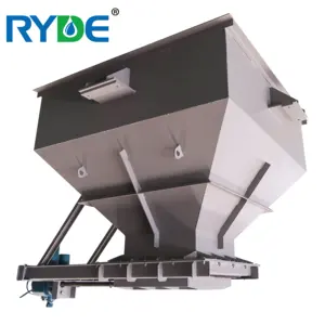 Mechanical Stainless Steel Dewatering Sludge Cake Discharge Hopper For Waste Water Treatment Filter Press