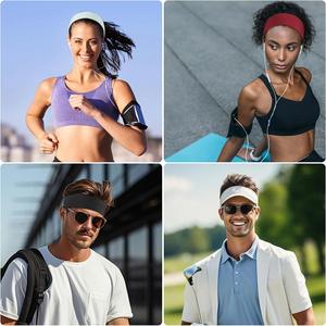 Bandeau de sport pliable en polyester pour femme, élastique et antidérapant, idéal pour le yoga, la course, le fitness, les entraînements en intérieur et l'usage quotidien - Product Image 4