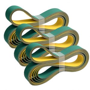 Courroie plate de transmission UNI en nylon textile jaune-vert, largeur 30 mm, pas de 5 mm, 50 dents - Product Image 1