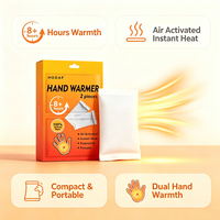 Chauffe-mains jetables activés par l'air, patch chauffant longue durée, portables pour l'hiver et l'extérieur (vente en gros)
