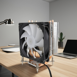 ZeroMaster ชุดระบายความร้อนซีพียูขนาด 120 มม. ดีไซน์ใหม่ RGB PWM พร้อมฮีทไปป์ 6 เส้น ปรับความเร็วพัดลมได้ ระบบระบายความร้อนที่มีประสิทธิภาพ ไฟ ARGB LED สำหรับซีพียู - Product Image 3