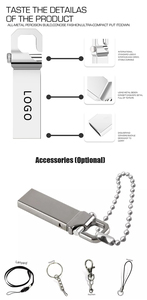 <b>Key</b> Chain Style <b>USB</b> Flash Drive 2.0/3.0 2GB-2TB Zinc Custom Logo 2-Year Warranty - Product Image 3