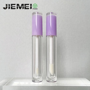JIE MEI Stock Meilleur prix 4ML Flacon de <span class=keywords><strong>gloss</strong></span> à lèvres rond coloré avec gros pinceau, vente en gros, emballage de tube de <span class=keywords><strong>gloss</strong></span> à lèvres - Product Image 6