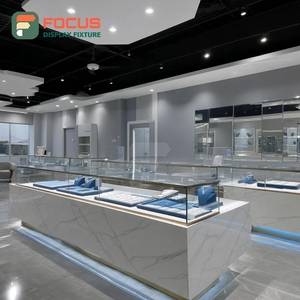 Sistema de Exhibición de Joyería de Alta Visibilidad, Vitrina de Mostrador para Centro Comercial con Marco de Madera - Product Image 5