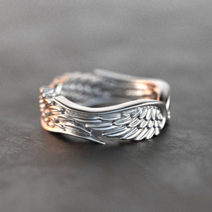 Bague Aile d'Ange en Plumes pour Femme, Style Vintage, Élégante et Tendance, Accessoire de Doigt - Product Image 2