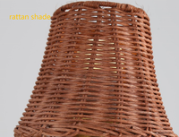 Lampe de table sans fil en rotin pour restaurant et bar, abat-jour en osier, rechargeable, à intensité tactile, portable, lumière d'ambiance pour fête