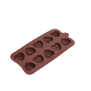 Moules <span class=keywords><strong>en</strong></span> silicone antiadhésifs pour chocolats <span class=keywords><strong>en</strong></span> <span class=keywords><strong>forme</strong></span> <span class=keywords><strong>de</strong></span> cœur et <span class=keywords><strong>de</strong></span> rose, 10 modèles, pour la Saint-Valentin, pour bonbons, gommes et glaçons DIY - Product Image 3
