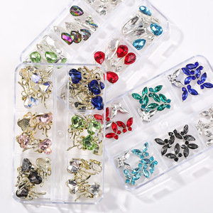 Alliage de métal de luxe Nail Art Strass Charmes 3D Nail Art Bijoux Zircon Décoration Date Designer Nail Strass - Product Image 2