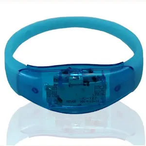 Event Party liefert Sound Activated Silicone Flash ing Glow in the Dark LED-Armband