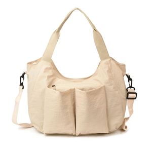 Bolso Tote Minimalista de Lona de Color Sólido con Correa Desmontable, Bolso Bandolera para Uso Diario - Product Image 1