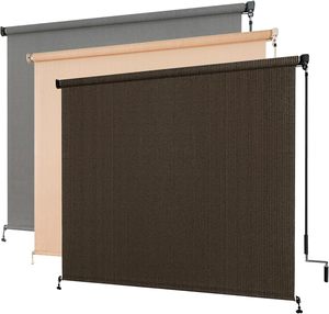 Tenda a Rullo da Esterno, Tende Avvolgibili Senza Fili per Patio, Tende a Rullo in Tessuto Senza Cavo per Portico, Gazebo, Pergola, Balcone - Product Image 1