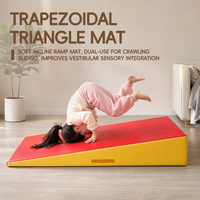 Alfombra Triangular Plegable y Suave para Niños, Duradera y Ligera, 3 Tamaños Opcionales, Alfombra de Juego para Escalar y Deslizarse en Interiores