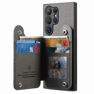Funda de Teléfono Tipo Cartera de Cuero PU con Ranuras para Tarjetas, Lista para Enviar, para <span class=keywords><strong>Samsung</strong></span> S24 ULTRA S25 FE S21 A55 A16, a Prueba de Golpes - Product Image 2