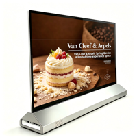 Écran tactile OLED transparent de 55 pouces pour table, compatible SDK, Android, signalisation numérique OEM, graphiques pour magasins de détail