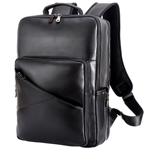 <span class=keywords><strong>Mochila</strong></span> de Cuero Genuino de Vaca para <span class=keywords><strong>Hombre</strong></span> para Portátil y Escuela en <span class=keywords><strong>Piel</strong></span> de Plena Flor - Product Image 3