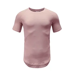 Hoge Kwaliteit 95% Katoenen 5% Spandex Heren Zomer T-Shirts Snelle Droge Sportschool Sportkleding Fitness Kleding T-Shirt Voor Mannen