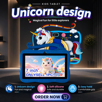 Tablet Anak Blue Pony 7-Inci MTK Quad Core Kapasitif 3GB RAM 32GB Penyimpanan Aplikasi Edukasi Terpasang Android WiFi Baru