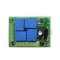 Module récepteur de relais 2 canaux 433 MHz DC12V et RF 433 MHz pour interrupteur lumineux