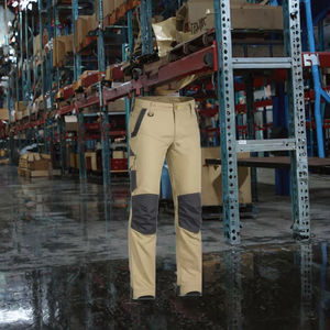กางเกงคาร์โก้คุณภาพสูง OEM ODM ผลิตจากโพลีเอสเตอร์ 100% ทรงตรง มาตรฐานความปลอดภัย ANSI Class 3 พร้อมไฟ LED หลายกระเป๋า สำหรับผู้ชาย ไซส์ 5XL - Product Image 3