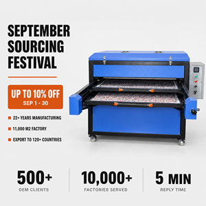 Presse à Chaud Semi-automatique Double Station Grande Taille 80x100 100x120cm pour Sublimation et Transfert Thermique sur T-shirts et Vêtements - Product Image 1