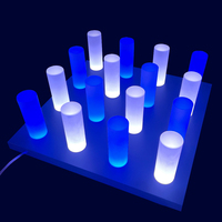 Personnalisé 50x50CM Moderne 3D RGB Lumineux Matrice LED Panneau Plafonnier pour Discothèque KTV Bar Mariage