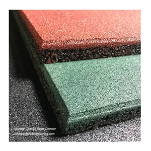 Factory Price anti-UV outdoor EPDM 10mm thick rubber flooring tile