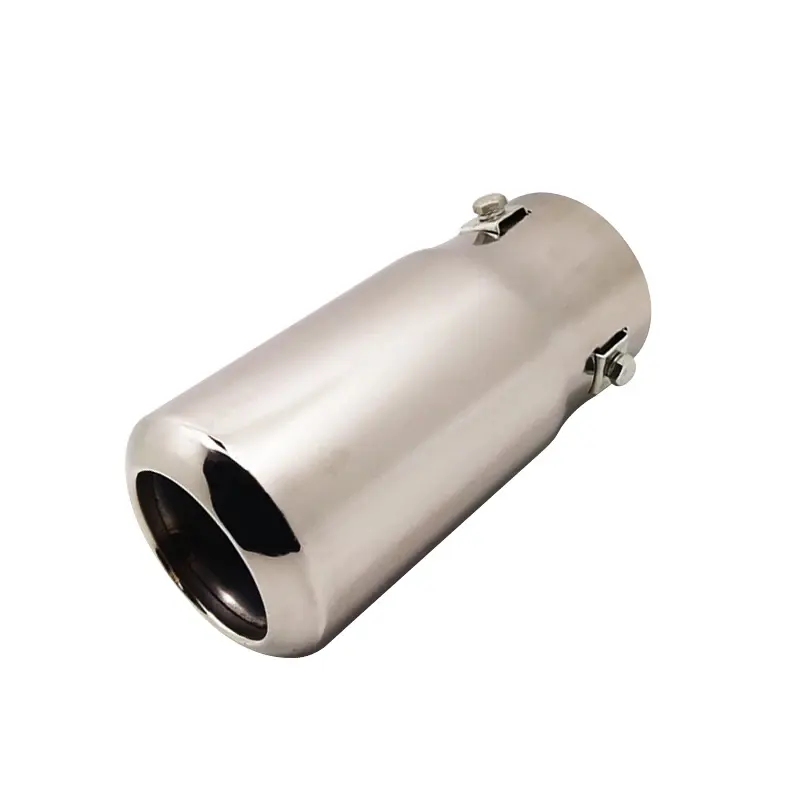 Exhaust muffler ống xả lời khuyên phù hợp cho xe 6.9cm tầm cỡ phẳng Miệng chung thép không gỉ đuôi lời khuyên trang trí phụ kiện